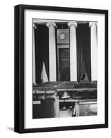 The Courtroom of the Supreme Court Seen from Behind of the Nine Justices-Margaret Bourke-White-Framed Photographic Print