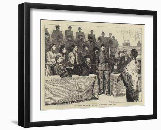 The Courts Martial at Versailles, Petroleuses under Trial-Arthur Boyd Houghton-Framed Giclee Print