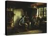 The Courtship, 1880-Emil Karl Rau-Stretched Canvas