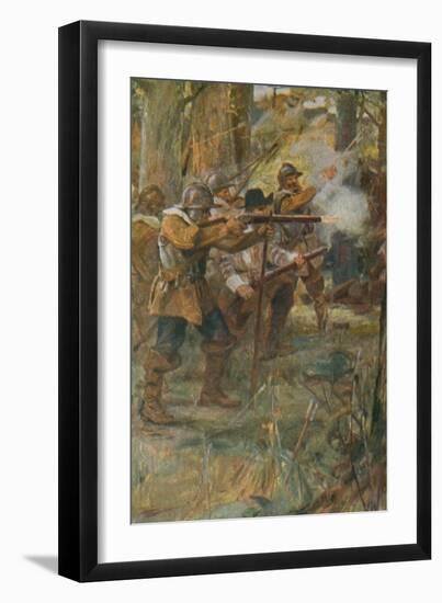 The Courtship of Miles Standish-Arthur A. Dixon-Framed Giclee Print