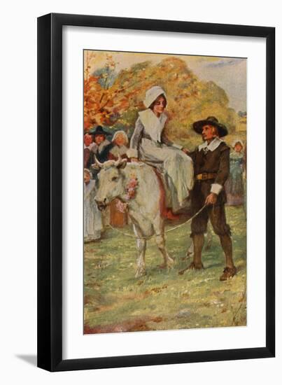 The Courtship of Miles Standish-Arthur A. Dixon-Framed Giclee Print