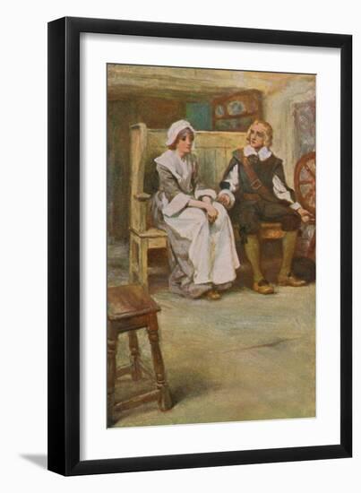 The Courtship of Miles Standish-Arthur A. Dixon-Framed Giclee Print