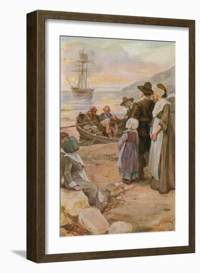 The Courtship of Miles Standish-Arthur A. Dixon-Framed Giclee Print