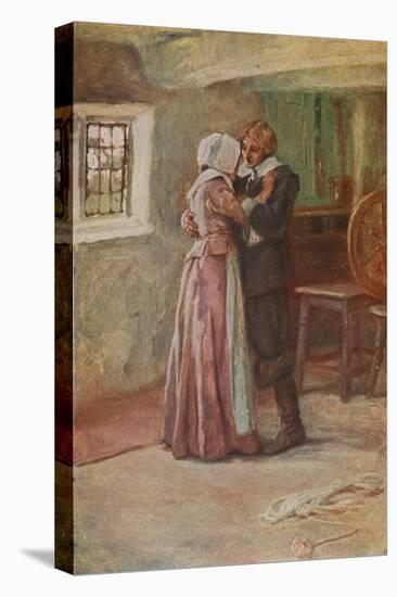 The Courtship of Miles Standish-Arthur A. Dixon-Stretched Canvas