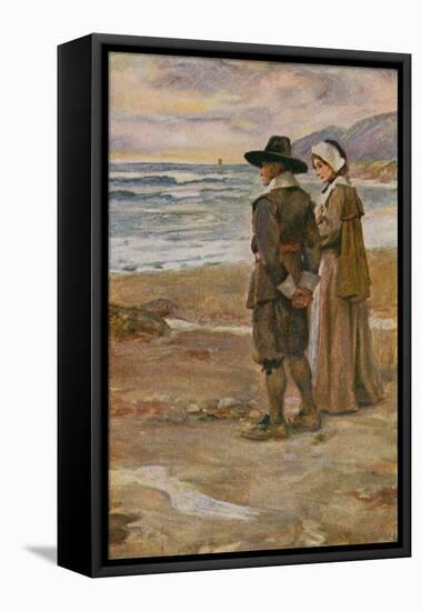 The Courtship of Miles Standish-Arthur A. Dixon-Framed Stretched Canvas
