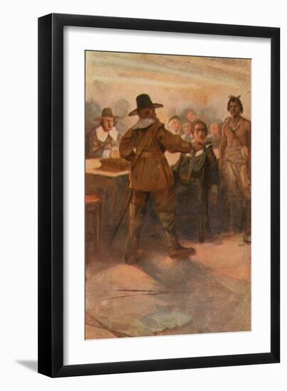 The Courtship of Miles Standish-Arthur A. Dixon-Framed Giclee Print