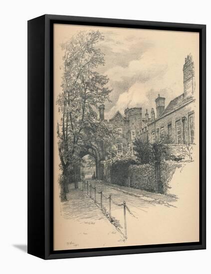 The Courtyard and Gateway of Richmond Palace, 1902-Thomas Robert Way-Framed Stretched Canvas