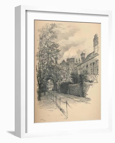 The Courtyard and Gateway of Richmond Palace, 1902-Thomas Robert Way-Framed Giclee Print