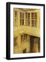 The Courtyard at 30 Strandgade-Vilhelm Hammershoi-Framed Giclee Print