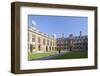 The Courtyard, Clare College, Cambridge, Cambridgeshire, England, United Kingdom, Europe-Charlie Harding-Framed Photographic Print