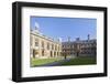 The Courtyard, Clare College, Cambridge, Cambridgeshire, England, United Kingdom, Europe-Charlie Harding-Framed Photographic Print