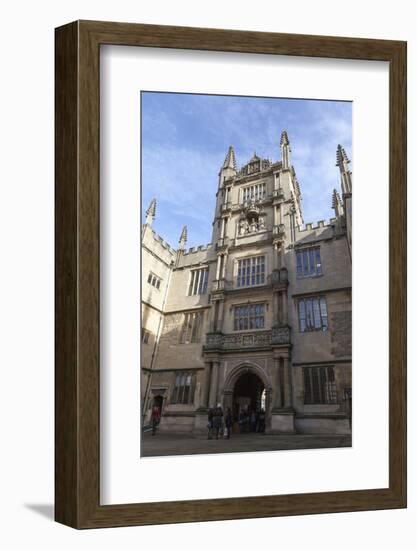 The Courtyard of the Bodleian Library, Oxford, Oxfordshire, England, United Kingdom, Europe-Charlie Harding-Framed Photographic Print