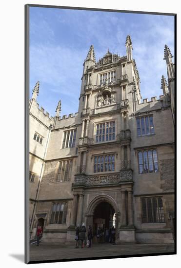 The Courtyard of the Bodleian Library, Oxford, Oxfordshire, England, United Kingdom, Europe-Charlie Harding-Mounted Photographic Print