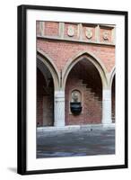 The Courtyard of the Collegium Maius of the Jagiellonski University in Krakow in Poland-wjarek-Framed Photographic Print