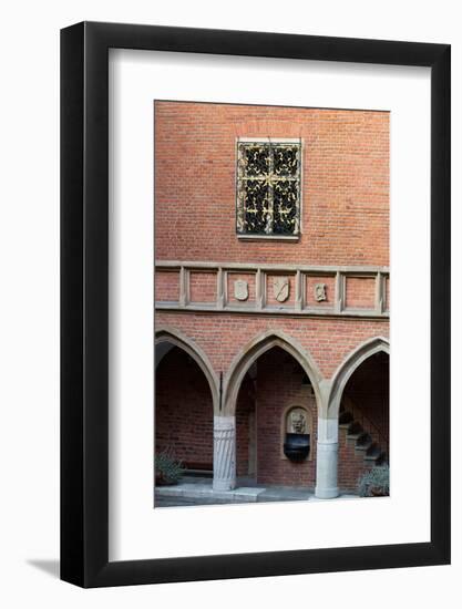 The Courtyard of the Collegium Maius of the Jagiellonski University in Krakow in Poland-wjarek-Framed Photographic Print