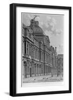 The Courtyard of the Louvre-Louis-Pierre Baltard-Framed Giclee Print
