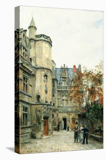 The Courtyard of the Museum of Cluny, circa 1878-80-Stanislas Victor Edouard Lepine-Stretched Canvas