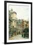 The Courtyard of the Museum of Cluny, circa 1878-80-Stanislas Victor Edouard Lepine-Framed Giclee Print