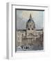 The Courtyard of the Sorbonne, Mid 19th Century (Colour Engraving)-Emile Rouergue-Framed Giclee Print