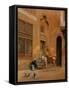 The Courtyard-Eugene Alexis Girardet-Framed Stretched Canvas