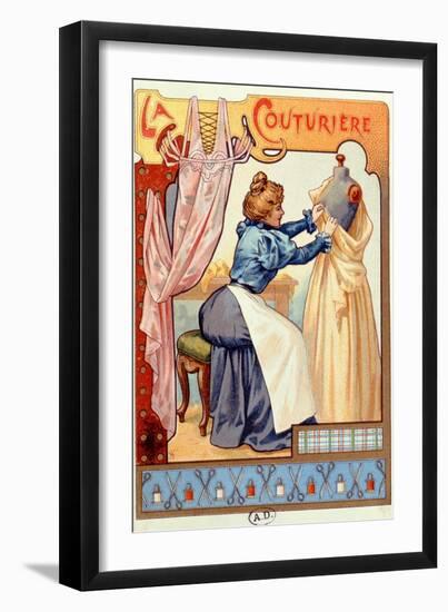 The Couturier, 1899-null-Framed Premium Giclee Print