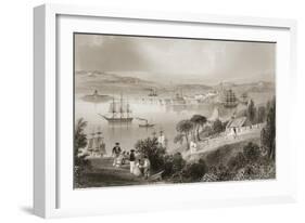 The Cove of Cork-William Henry Bartlett-Framed Giclee Print