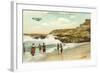 The Cove with Old Biplane, La Jolla, California-null-Framed Art Print