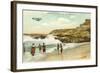 The Cove with Old Biplane, La Jolla, California-null-Framed Art Print