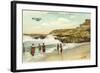 The Cove with Old Biplane, La Jolla, California-null-Framed Art Print