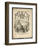 The Cover of the First Issue of Punch or the London Charivari-null-Framed Art Print