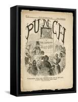 The Cover of the First Issue of Punch or the London Charivari-null-Framed Stretched Canvas