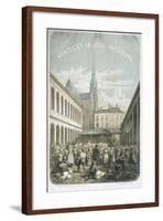 The Covered Market in Nantes, Ca 1850-Jules Voirin-Framed Giclee Print