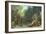 The Covered Stream, or the Dark Stream, 1865-Gustave Courbet-Framed Giclee Print