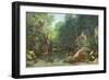 The Covered Stream, or the Dark Stream, 1865-Gustave Courbet-Framed Giclee Print