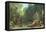 The Covered Stream, or the Dark Stream, 1865-Gustave Courbet-Framed Stretched Canvas