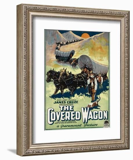 The Covered Wagon, 1923-null-Framed Art Print