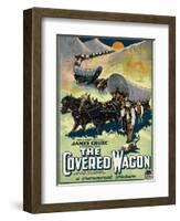 The Covered Wagon, 1923-null-Framed Art Print