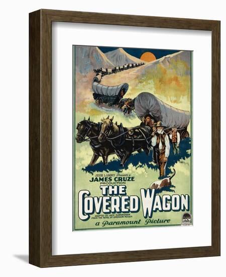 The Covered Wagon, 1923-null-Framed Art Print