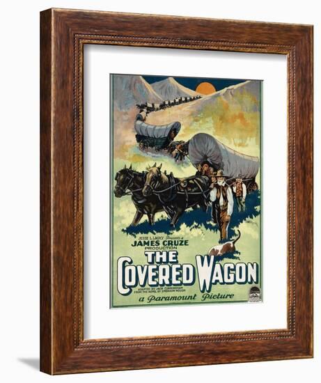 The Covered Wagon, 1923-null-Framed Art Print