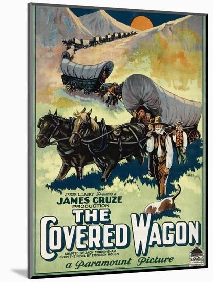 The Covered Wagon, 1923-null-Mounted Art Print