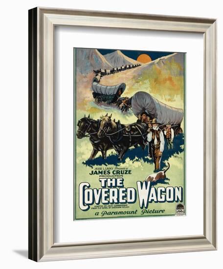 The Covered Wagon, 1923-null-Framed Art Print