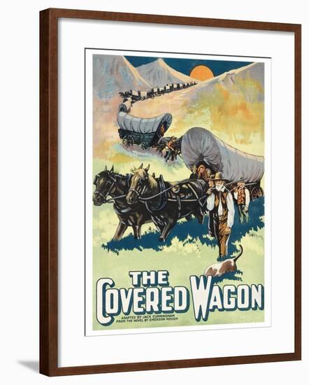 The Covered Wagon-null-Framed Art Print