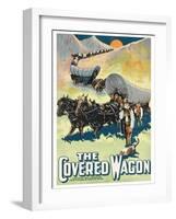 The Covered Wagon-null-Framed Art Print