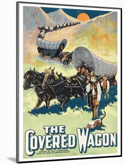 The Covered Wagon-null-Mounted Art Print