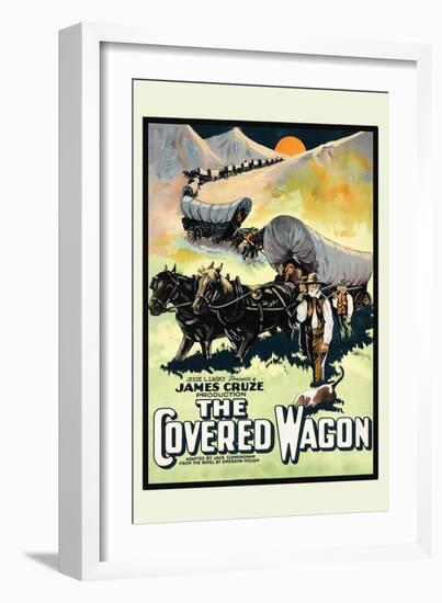 The Covered Wagon-null-Framed Art Print