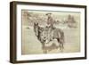 The Cow Boy-John C.H. Grabill-Framed Art Print