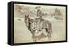 The Cow Boy-John C.H. Grabill-Framed Stretched Canvas