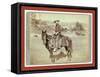 The Cow Boy-John C. H. Grabill-Framed Stretched Canvas