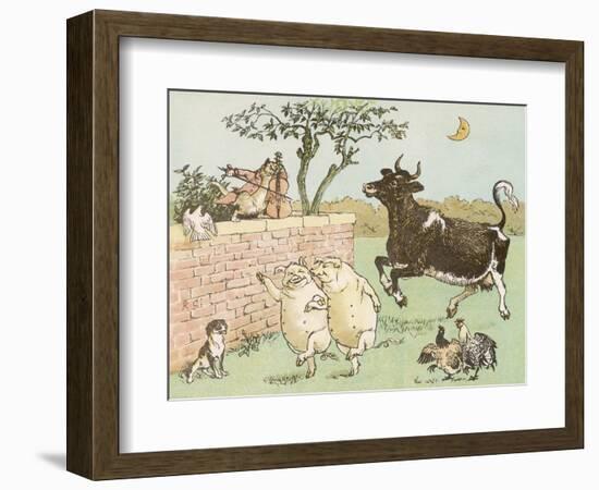 The Cow Jumped Over the Moon-Randolph Caldecott-Framed Photographic Print