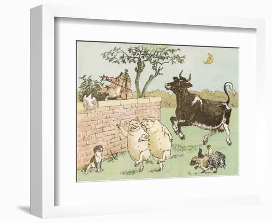 The Cow Jumped Over the Moon-Randolph Caldecott-Framed Photographic Print